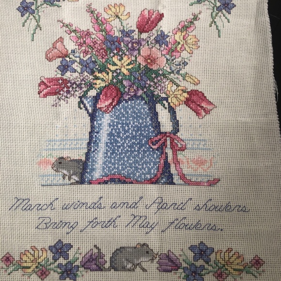 Vintage/ RetroEmbroidered hand stitched picture - Picture 3 of 3